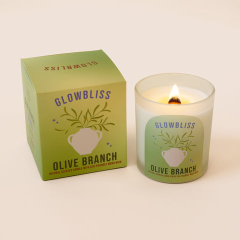 Olive Branch_8oz woodwick candle