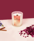 Surround yourself with the romantic essence of rose and sandalwood