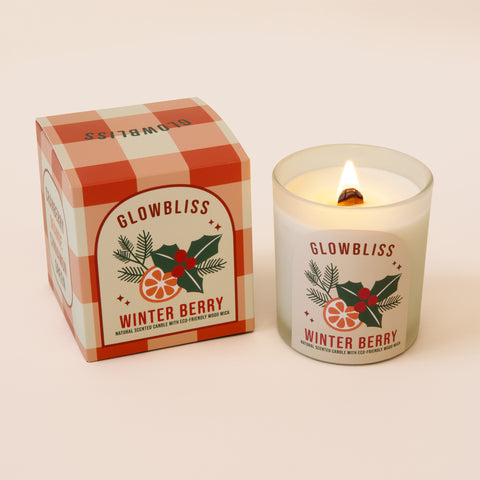 WinterBerry_8oz wood wick candle