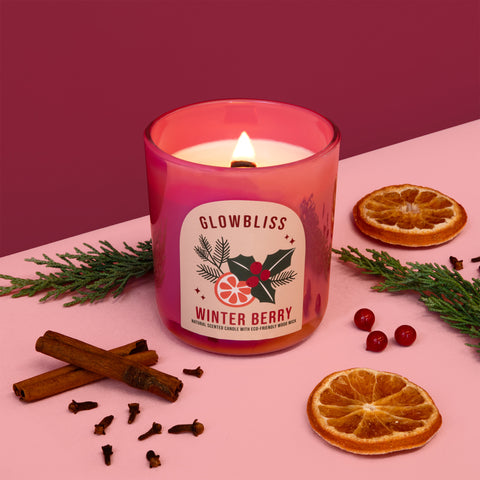 winter christmas candle