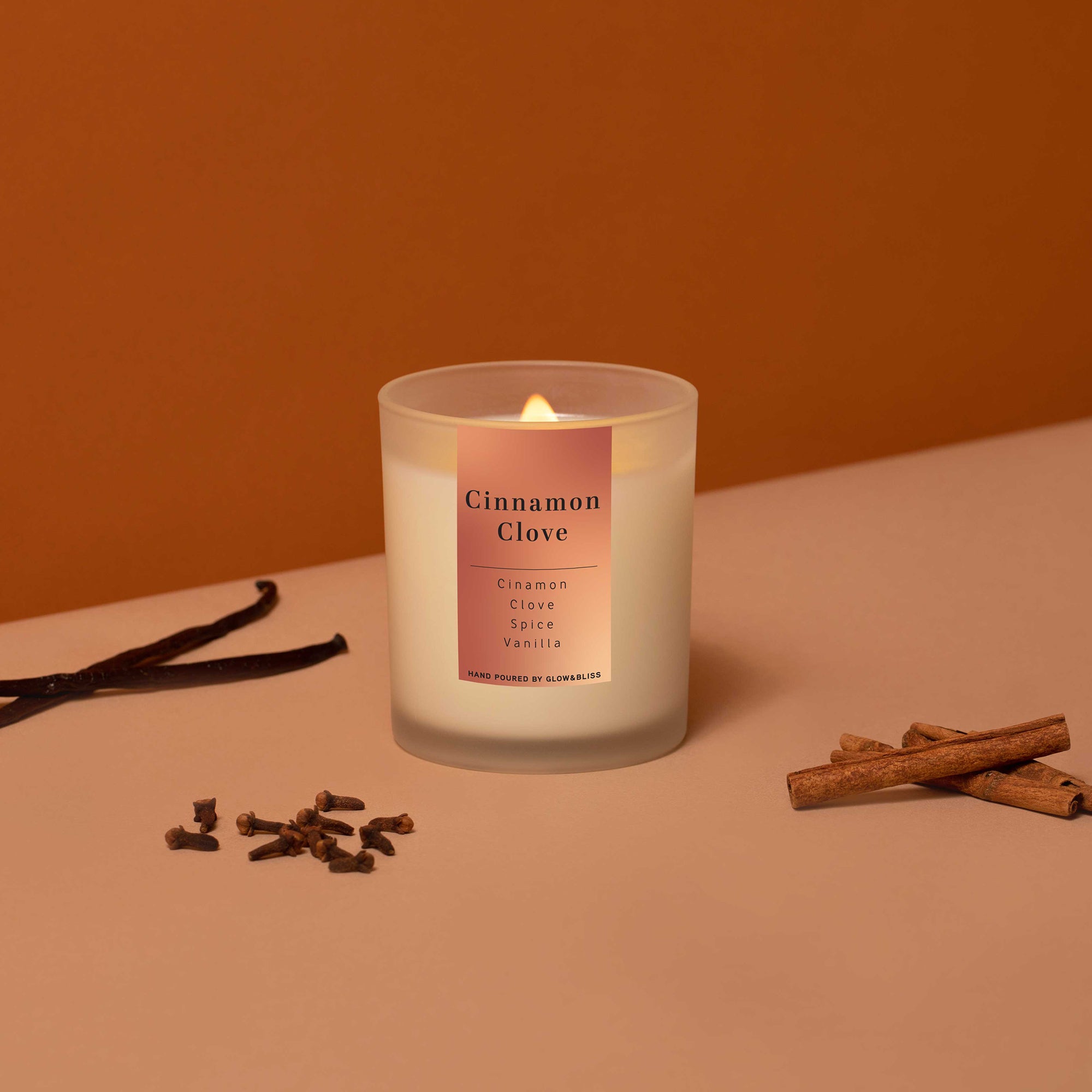 Cinnamon + Vanilla Crackling Wooden Wick Soy Candle